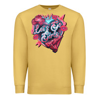 Antique Gold Let's go girls pink Valentine's Day Premium Sweatshirt - HowdyJamesFarm