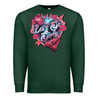 Sports Green Let's go girls pink Valentine's Day Premium Sweatshirt - HowdyJamesFarm