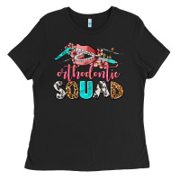 Black orthodontic squad Ladies Tee - AdoDesignShop