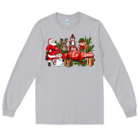 Moon Dust Santa Snowman Reindeer Penguin Elf Christmas Truck Long Sleeve Tee - BundleAndBundleShop