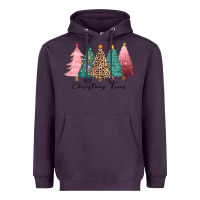 Plum christmas trees Heavyweight Hoodie - CowGirlArtShop