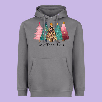 Christmas Trees Heavyweight Hoodie Designed By Cowgirlartshop