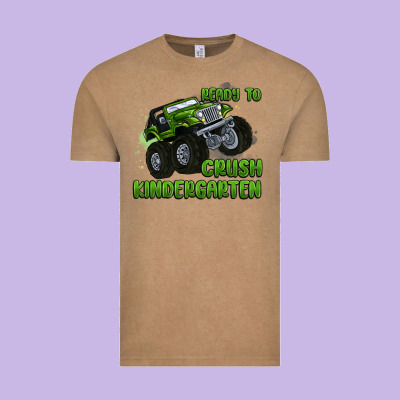 Ready To Crush Kindergarten Vintage Tee Designed By Maliassmallbusiness