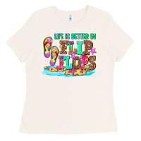 Bone life is better in flip flops Ladies Tee - AdoDesignShop