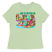 Matcha life is better in flip flops Ladies Tee - AdoDesignShop