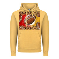 Vintage Mustard team color red and gold football Vintage Hoodie - MaliasSmallBusiness