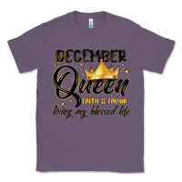 Lavender december queen faith and favor living my blessed l Classic Tee - MaliasSmallBusiness