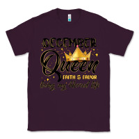 Plum december queen faith and favor living my blessed l Classic Tee - MaliasSmallBusiness