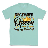 Seafoam december queen faith and favor living my blessed l Classic Tee - MaliasSmallBusiness