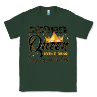 Sports Green december queen faith and favor living my blessed l Classic Tee - MaliasSmallBusiness
