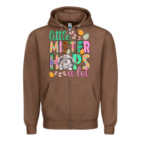 Chestnut little mister hops a lot Zipper Hoodie - NancyCooperArtShop