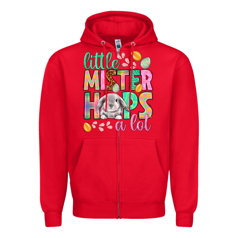 Little Mister Hops A Lot Zipper Hoodie by NancyCooperArtShop | Teevron