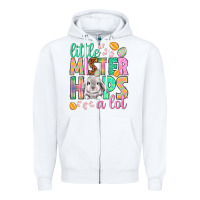 White little mister hops a lot Zipper Hoodie - NancyCooperArtShop