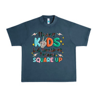 Midnight Navy i love my kids but sometimes i wanna square up Urban Heavy Tee - MaliasSmallBusiness