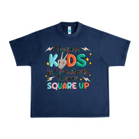 Navy i love my kids but sometimes i wanna square up Urban Heavy Tee - MaliasSmallBusiness
