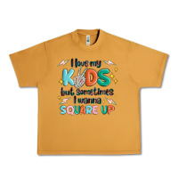 Peanut Butter i love my kids but sometimes i wanna square up Urban Heavy Tee - MaliasSmallBusiness