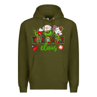 Army Green therapy claus Premium Hoodie - CowGirlArtShop