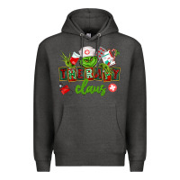 Charcoal Heather therapy claus Premium Hoodie - CowGirlArtShop