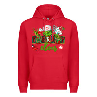 Red therapy claus Premium Hoodie - CowGirlArtShop