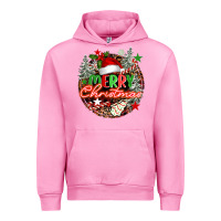Fuchsia Pink Merry christmas Urban Hoodie - FaDigitalArtStudio