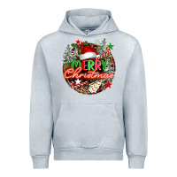 Heather Grey Merry christmas Urban Hoodie - FaDigitalArtStudio