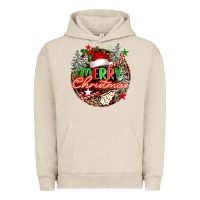 Pigment French Oak Merry christmas Urban Hoodie - FaDigitalArtStudio