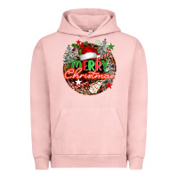 Pigment Salmon Merry christmas Urban Hoodie - FaDigitalArtStudio