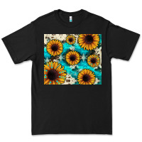 Black gemstone sunflower Premium Tee - JahusDesignShop