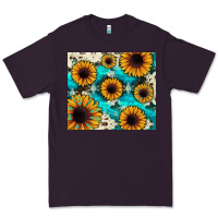Plum gemstone sunflower Premium Tee - JahusDesignShop