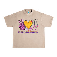 French Oak peace love nursing Urban Heavy Tee - AdoDesignShop