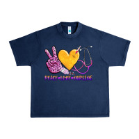 Navy peace love nursing Urban Heavy Tee - AdoDesignShop