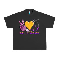 Pigment Black peace love nursing Urban Heavy Tee - AdoDesignShop