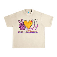 Sandshell peace love nursing Urban Heavy Tee - AdoDesignShop