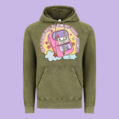 Its A Good Day To Run My Small Business Vintage Hoodie Designed By Maliassmallbusiness
