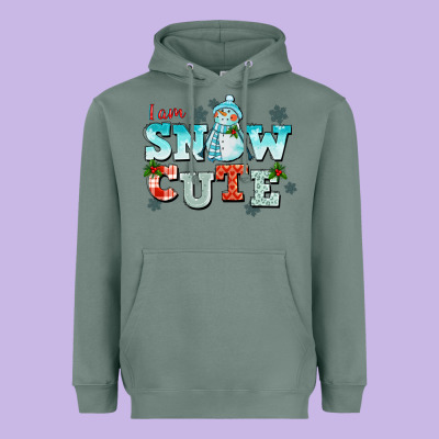 I Am Snow Cute Heavyweight Hoodie Designed By Cowgirlartshop