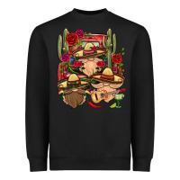 Black Mexican Gnomies Truck Heavyweight Sweatshirt - BundleAndBundleShop
