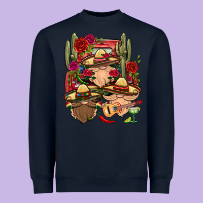 Mexican Gnomies Truck Heavyweight Sweatshirt Designed By Bundleandbundleshop