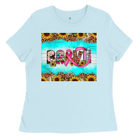 Baby Blue brave Ladies Tee - JahusDesignShop