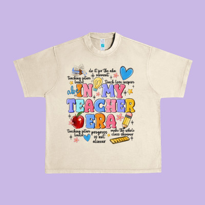 In My Teacher Era Urban Heavy Tee Designed By Maliassmallbusiness