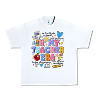White in my teacher era Urban Heavy Tee - MaliasSmallBusiness