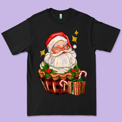 Santa Claus Cupcake Premium Tee Designed By Adodesignshop