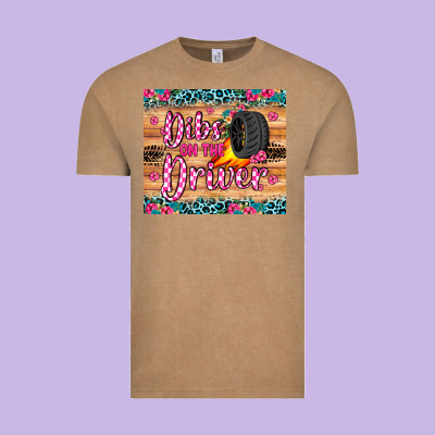 Dibs On The Driver Vintage Tee Designed By Jahusdesignshop