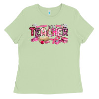 Matcha breast cancer teacher Ladies Tee - Artiststas
