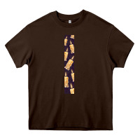 Chocolate Brown Halloween Key Fob Heavy Core Tee - BundleAndBundleShop