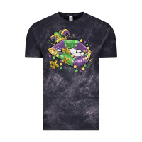 Cloud Black mardi gras lips Vintage Tee - MaliasSmallBusiness