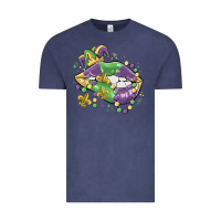 Vintage Denim mardi gras lips Vintage Tee - MaliasSmallBusiness