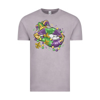 Vintage Zinc mardi gras lips Vintage Tee - MaliasSmallBusiness