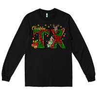 Black Christmas Texas With Deer Long Sleeve Tee - BundleAndBundleShop