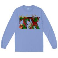 Christmas Texas With Deer Long Sleeve Tee | Teevron