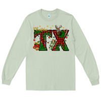 Matcha Christmas Texas With Deer Long Sleeve Tee - BundleAndBundleShop